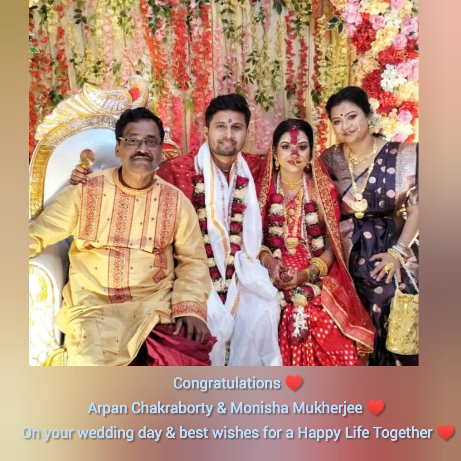 Arpan weds Monisha